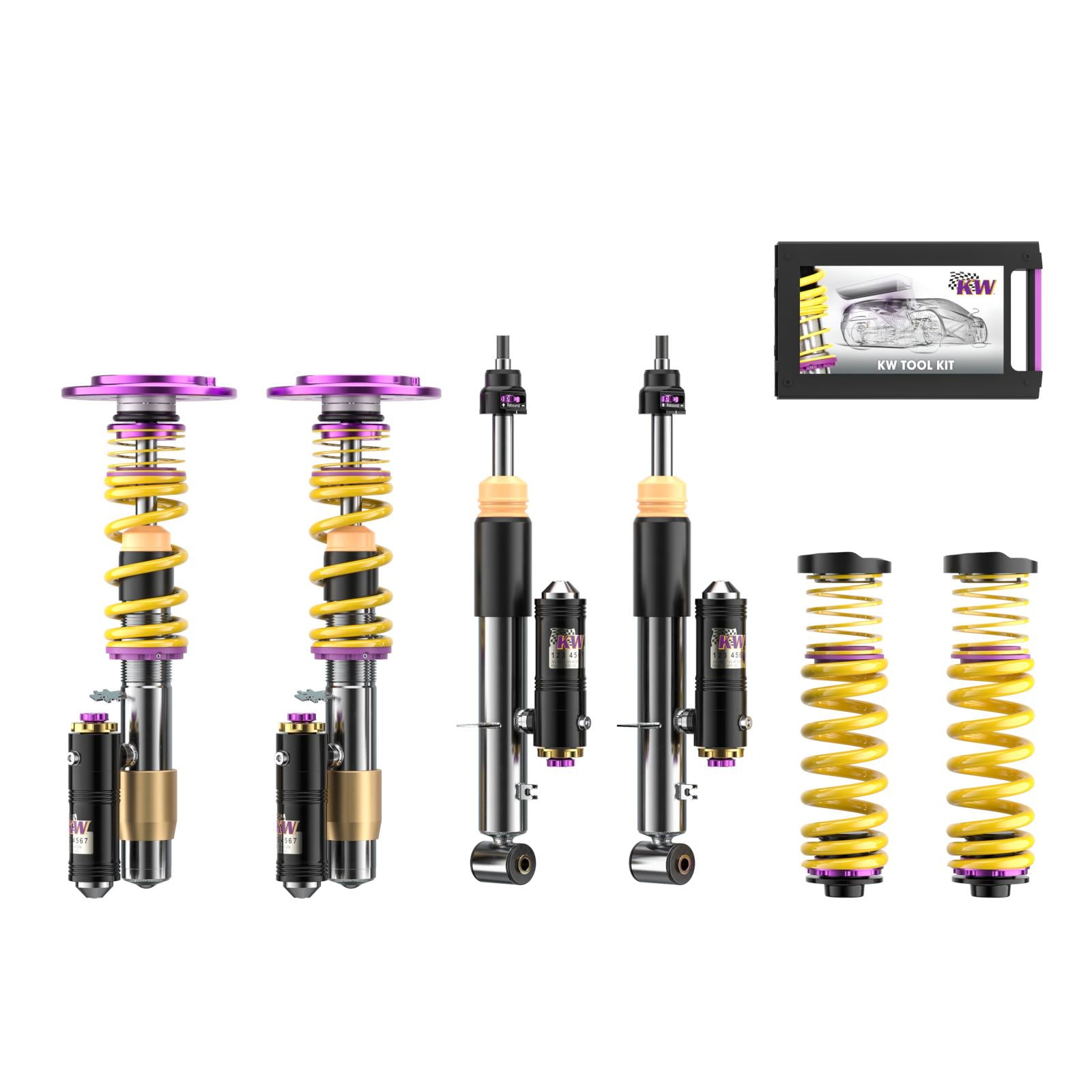 KW Clubsport 2-Way Coilover Kit - 2012-2013 Volkswagen Golf main image 1
