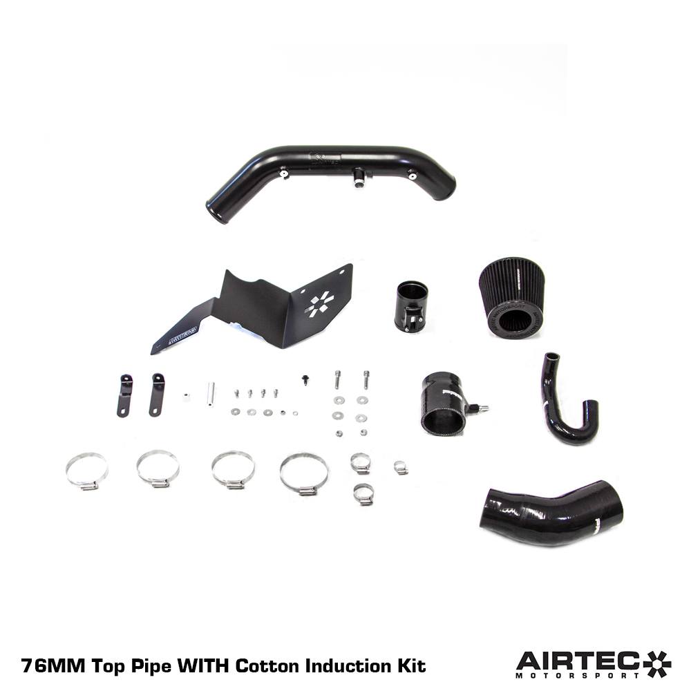 Tubo de admisión superior AIRTEC Motorsport estilo RS de 76 mm para Fiesta Mk7 ST180 / ST200 1.6 EcoBoost