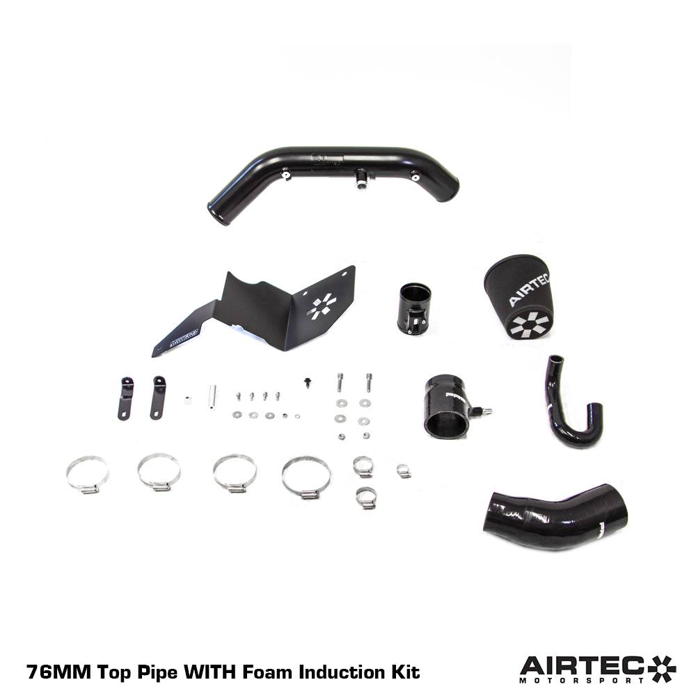 Tubo de admisión superior AIRTEC Motorsport estilo RS de 76 mm para Fiesta Mk7 ST180 / ST200 1.6 EcoBoost