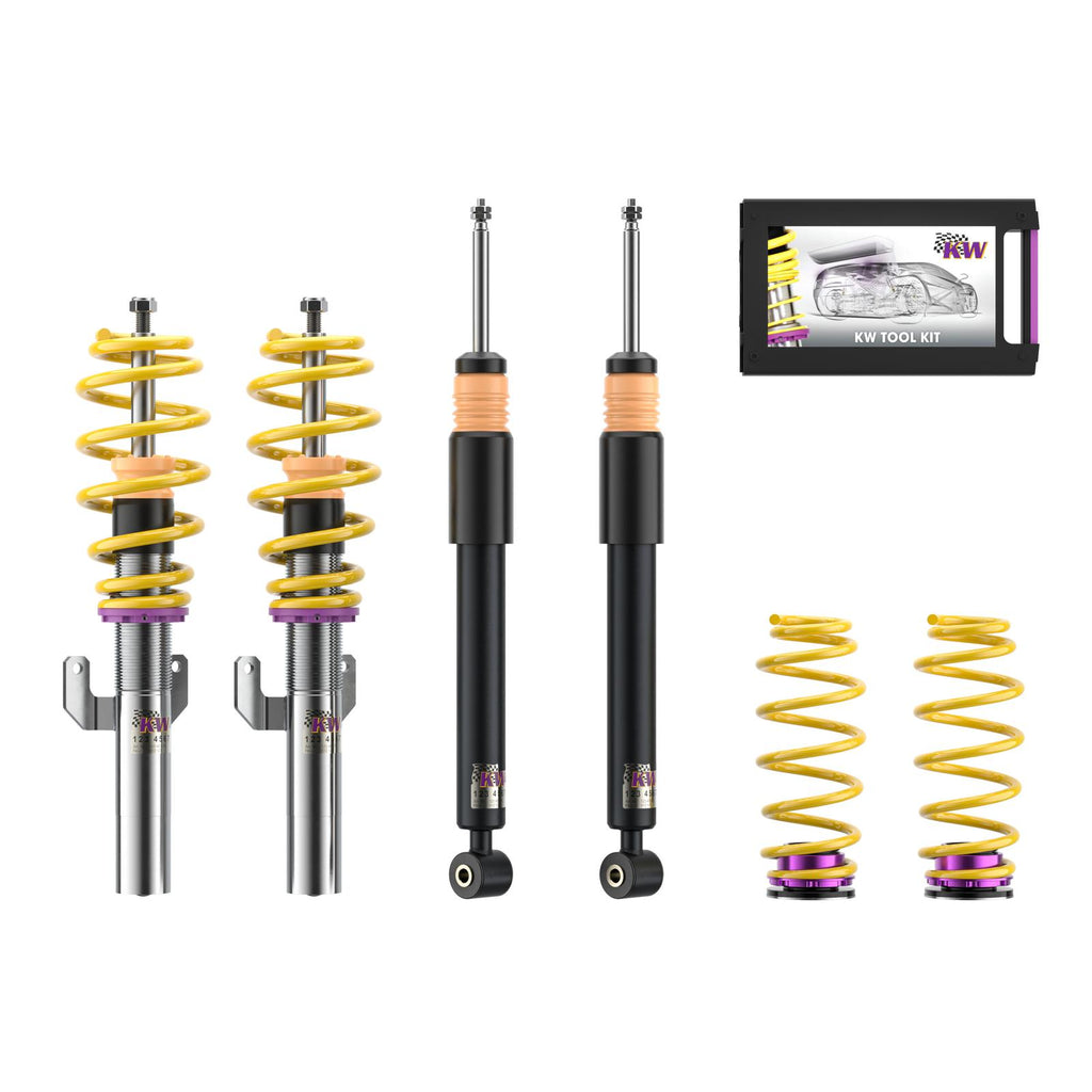 KW V1 Coilover Suspension 1 Way Adjustable - VW Polo GTI Mk6 AW (2017-)