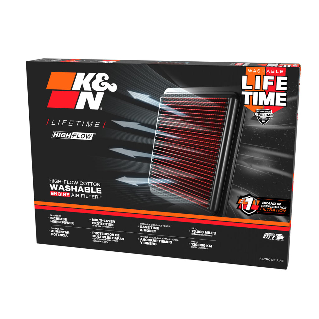 K&N Performance Replacement Air Filter (Pair) - Mercedes AMG GT