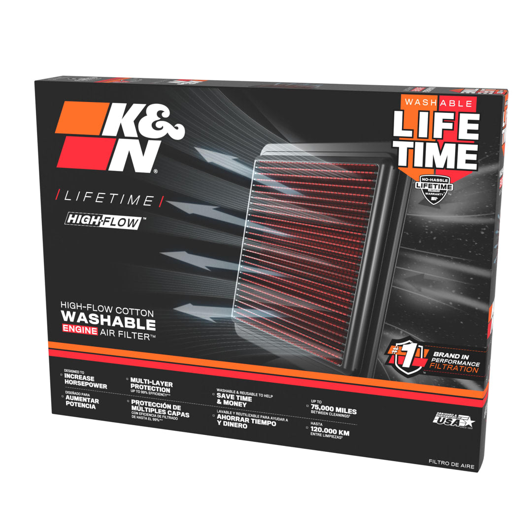K&N Performance Replacement Air Filter - Audi TTS and TTRS 8J