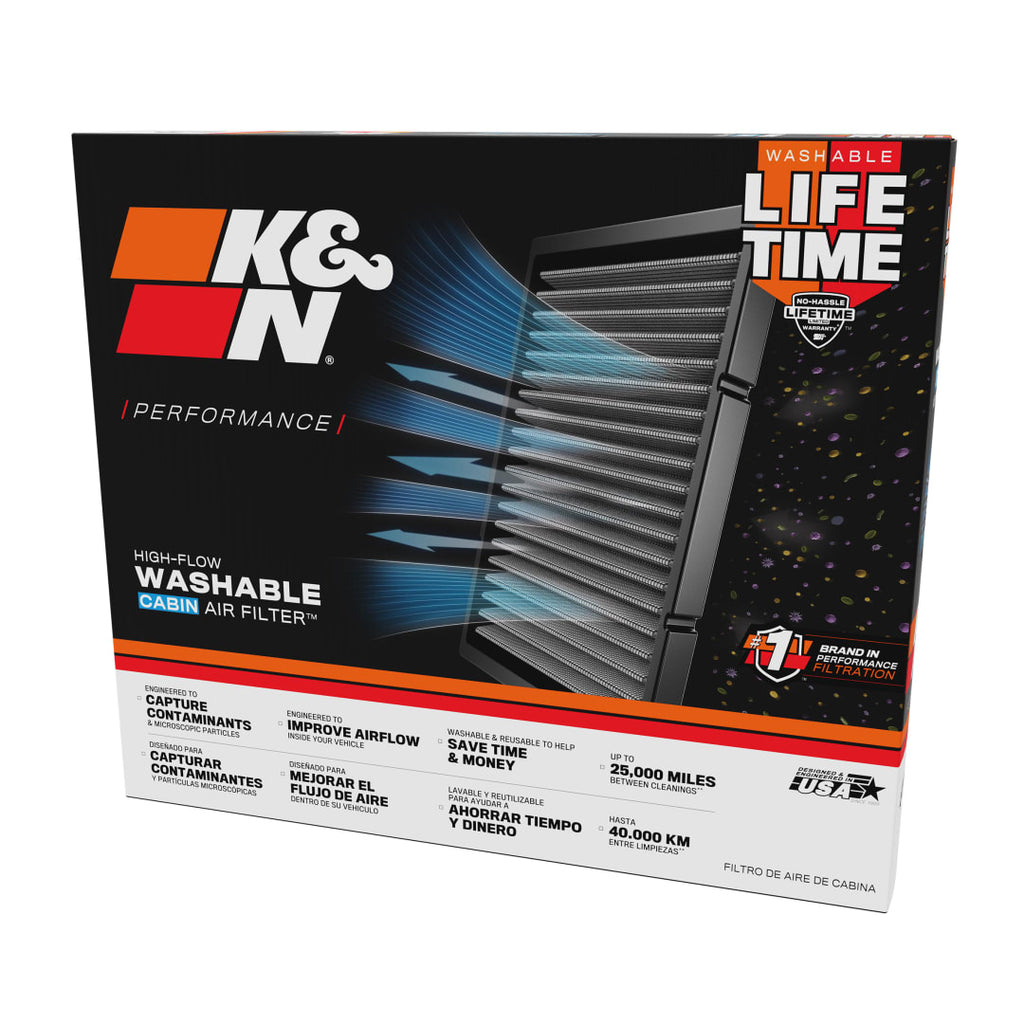 K&N Lifetime Washable Cabin Air Filter - Renault Clio RS Mk4 200/220