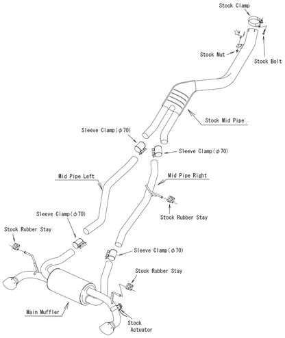 HKS Super Turbo Muffler Exhaust System - Toyota GR Supra