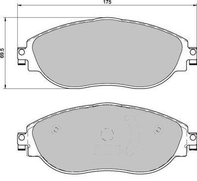 PBS ProComp Audi S3 8V Front Performance Brake Pads 2001PCS1