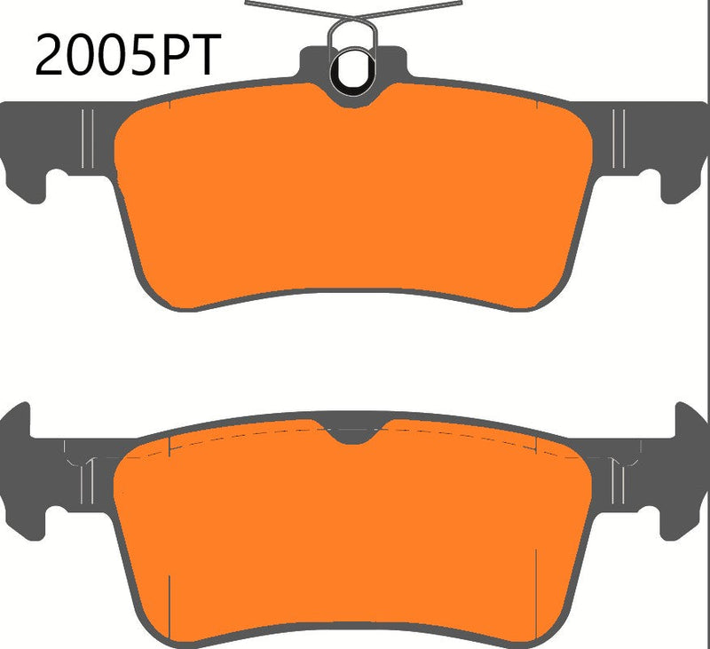 PBS ProTrack Ford Fiesta ST Mk8 Rear Performance Brake Pads 2005PT