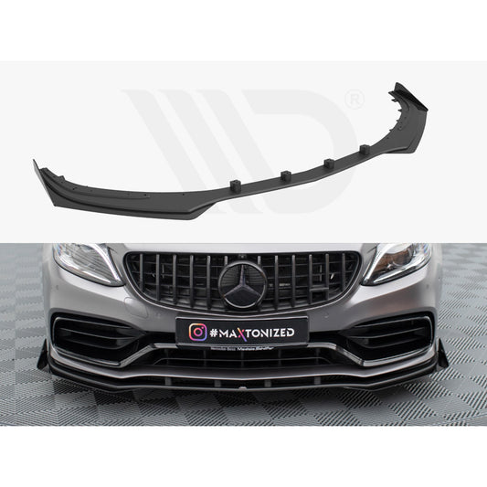 Maxton Design Street Pro Front Splitter + Flaps - Mercedes C63 AMG W205/S205 Facelift