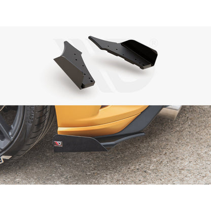 Maxton Design Street Pro Rear Side Splitters + Flaps - Ford Focus ST Mk4