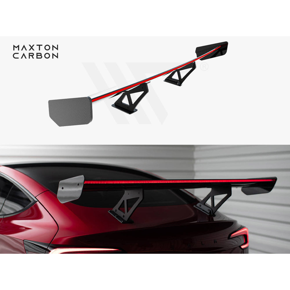Maxton Design Carbon Fibre Spoiler With LED - Tesla Model 3