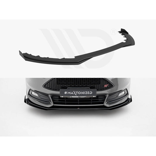 Maxton Design Street Pro Front Splitter + Flaps - Ford Focus ST Mk3.5 (ST250)