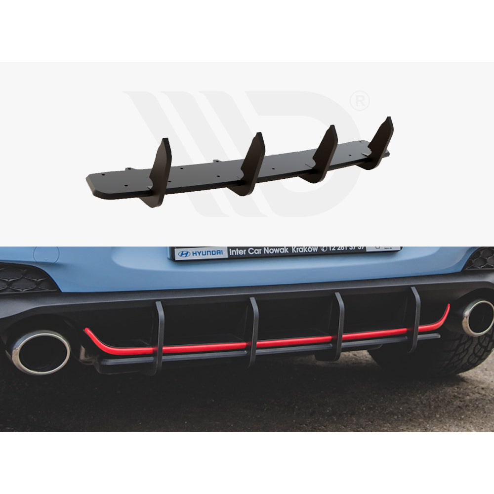 Maxton Design Street Pro Rear Diffuser V1 - Hyundai i30N Hatchback