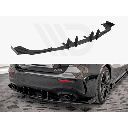 Maxton Design Street Pro Rear Diffuser + Flaps - Mercedes A35 AMG W177