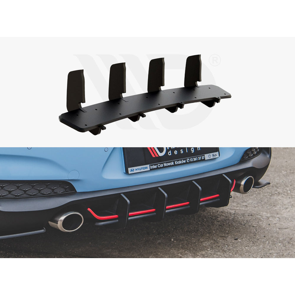 Maxton Design Street Pro Rear Diffuser V2 - Hyundai i30N Hatchback ...