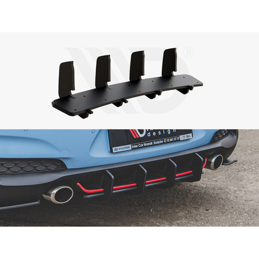 Maxton Design Street Pro Rear Diffuser V2 - Hyundai i30N Hatchback