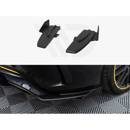 Maxton Design Street Pro Rear Side Splitters + Flaps - Mercedes CLA45 AMG C117 Facelift