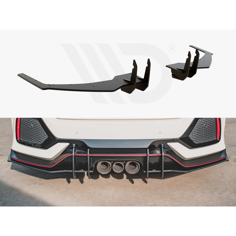 Maxton Design Street Pro Rear Diffuser V2 - Honda Civic Type R FK8