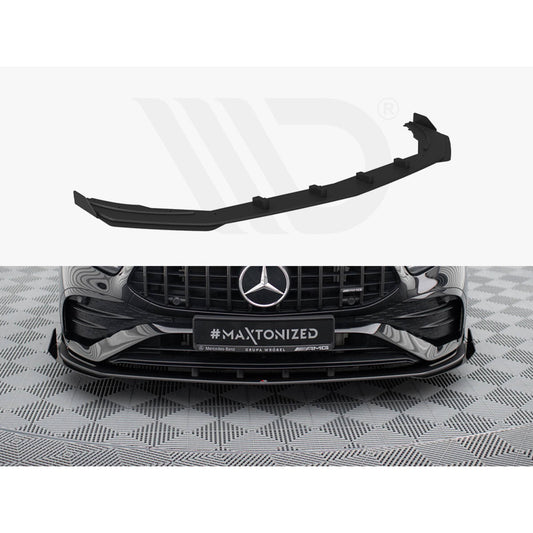 Maxton Design Street Pro Front Splitter + Flaps - Mercedes A35 AMG W177 Facelift