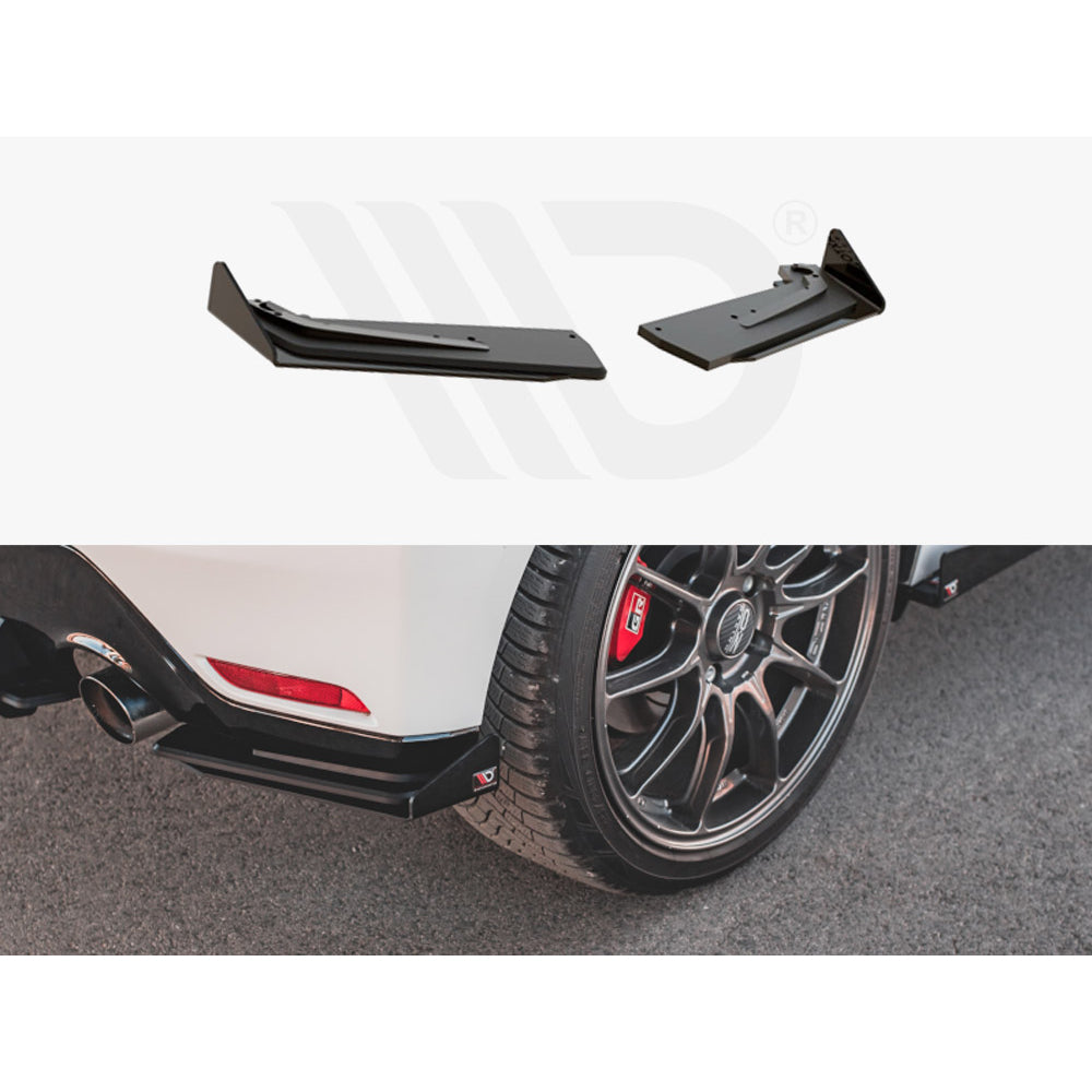 Maxton Design Street Pro Rear Side Splitters + Flaps - Toyota GR Yaris