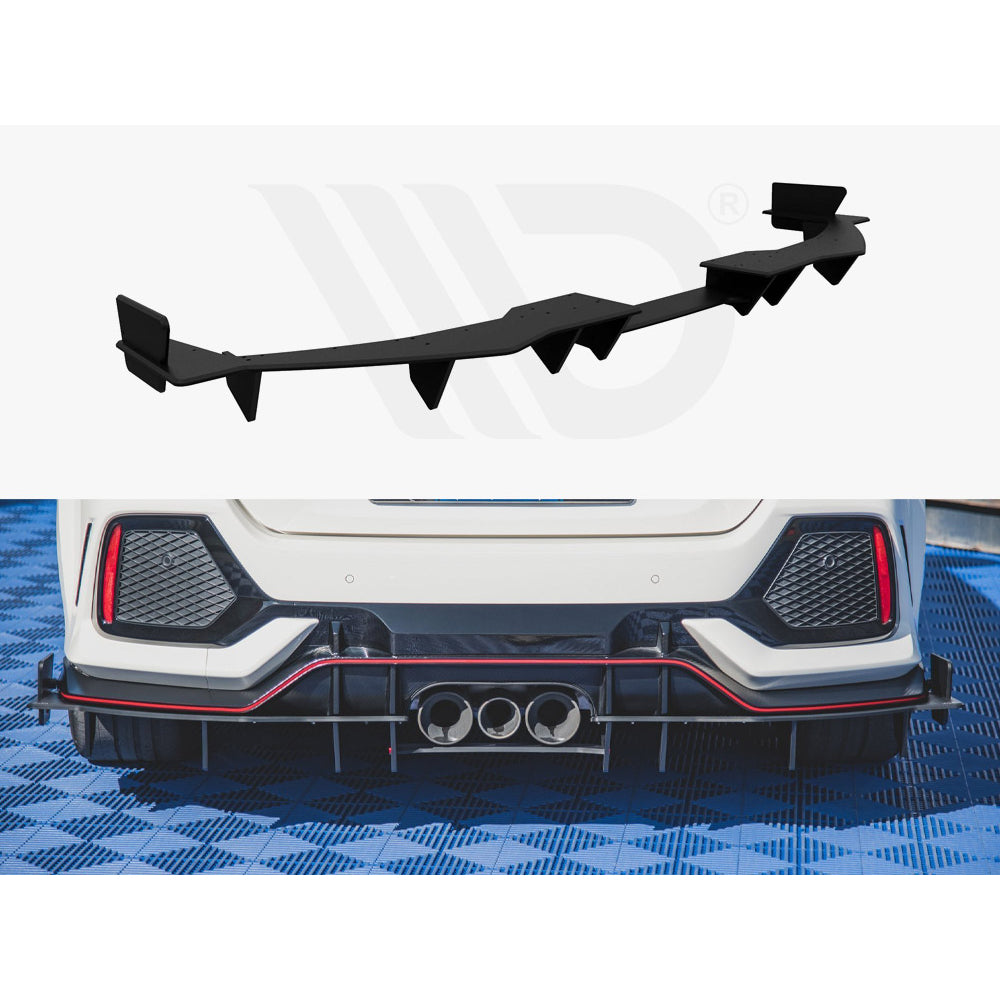 Maxton Design Street Pro Rear Diffuser V1 - Honda Civic Type R FK8 ...