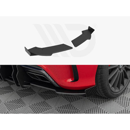 Maxton Design Street Pro Rear Side Splitters + Flaps - Mercedes A45 AMG W176 Facelift