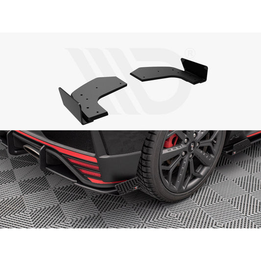 Maxton Design Street Pro Rear Side Splitters + Flaps - Hyundai i20N