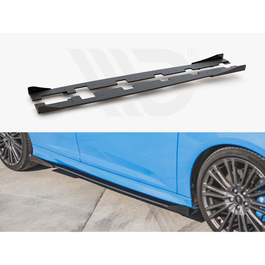 Maxton Design Street Pro Side Skirt Diffusers + Flaps - Ford Focus RS Mk3