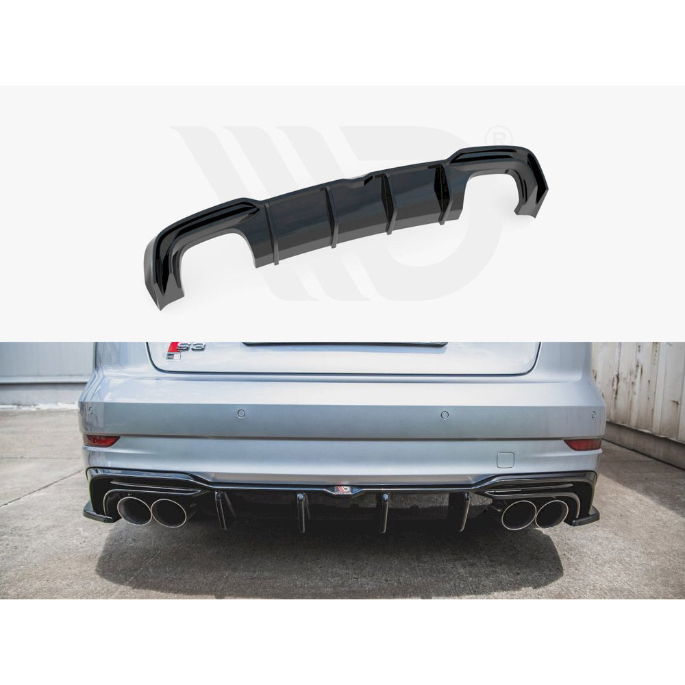 Maxton Design Street Plus Rear Valance - Audi S3 8V.2 Saloon Facelift