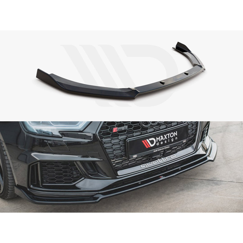 Maxton Design Street Plus Front Splitter V3 - Audi RS3 8V Facelift