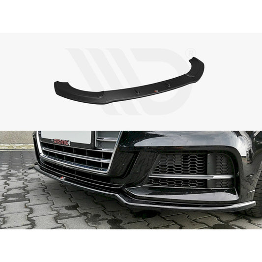 Maxton Design Street Plus Front Splitter V2 - Audi S3 8V Saloon Facelift