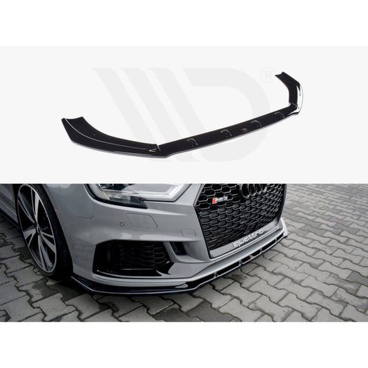 Maxton Design Street Plus Front Splitter V1 - Audi RS3 8V Saloon Facelift