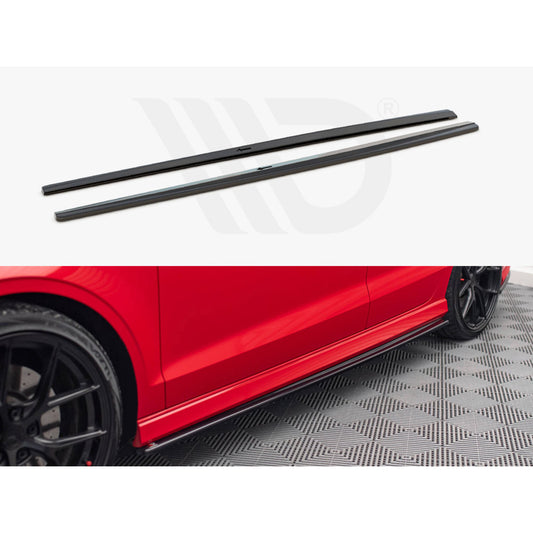 Maxton Design Street Plus Side Skirt Diffusers - Audi S3 8V Saloon