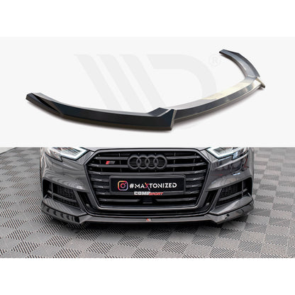 Maxton Design Street Plus Front Splitter V3 - Audi S3 8V Hatchback/Sportback Facelift