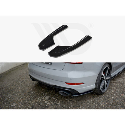 Maxton Design Street Plus Rear Side Splitters V1 - Audi RS3 8V Saloon Facelift