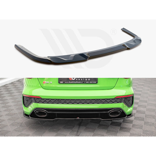 Maxton Design Street Plus Central Rear Splitter - Audi RS3 8Y Saloon