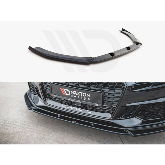 Maxton Design Street Plus Front Splitter V4 - Audi RS3 8V Facelift