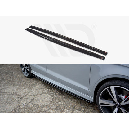 Maxton Design Street Plus Side Skirt Diffusers V1 - Audi RS3 8V Saloon Facelift