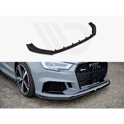 Maxton Design Street Plus Front Splitter V2 - Audi RS3 8V Saloon Facelift