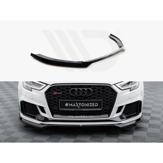 Maxton Design Street Plus Front Splitter V5 - Audi RS3 8V Saloon Facelift