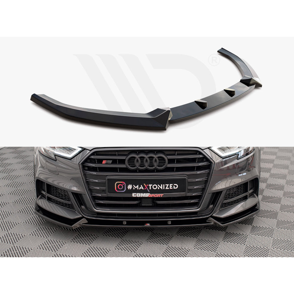 Maxton Design Street Plus Front Splitter V1 - Audi S3 8V.2 Hatchback/Sportback Facelift