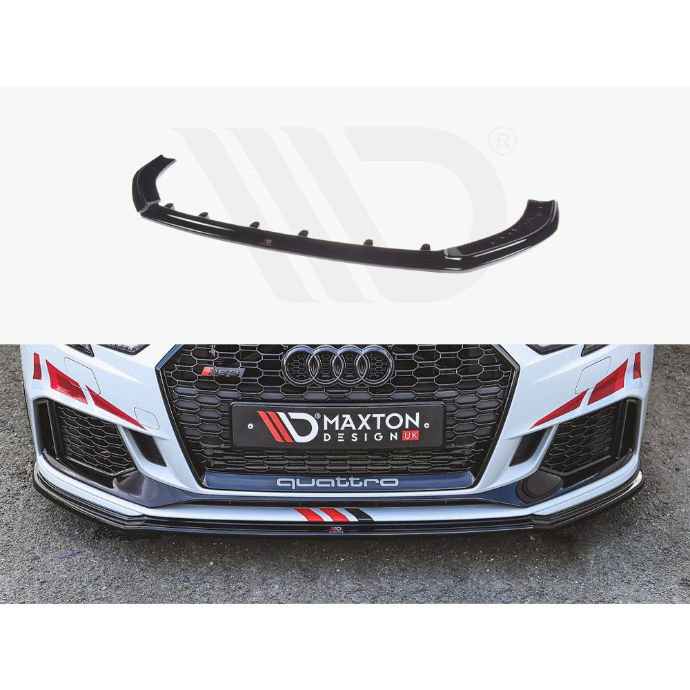 Maxton Design Street Plus Front Splitter V2 - Audi RS3 8V Facelift