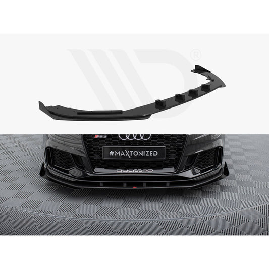 Maxton Design Street Pro Front Splitter + Flaps - Audi RS3 8V.2