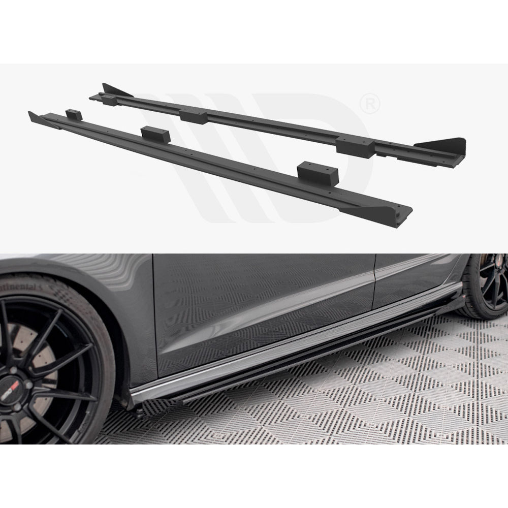 Diffuseurs et volets de jupes latérales Maxton Design Street Pro – Audi S3 8V.2 Sportback