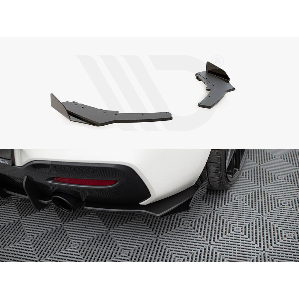 Maxton Design Street Pro Rear Side Splitters V2 + Flaps - BMW M135i/M140i F20/F21