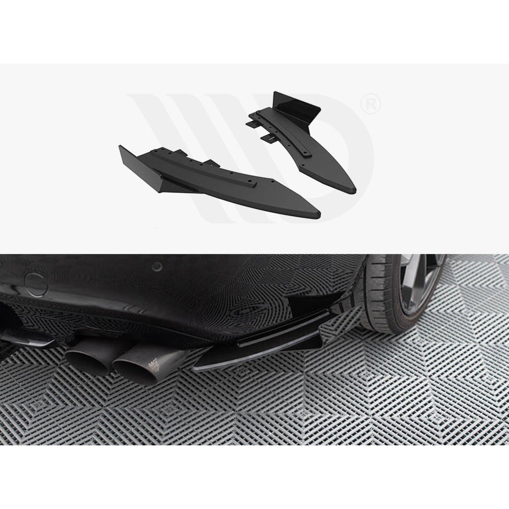 Maxton Design Street Pro Rear Side Splitters + Flaps - Audi S5 8T Coupe