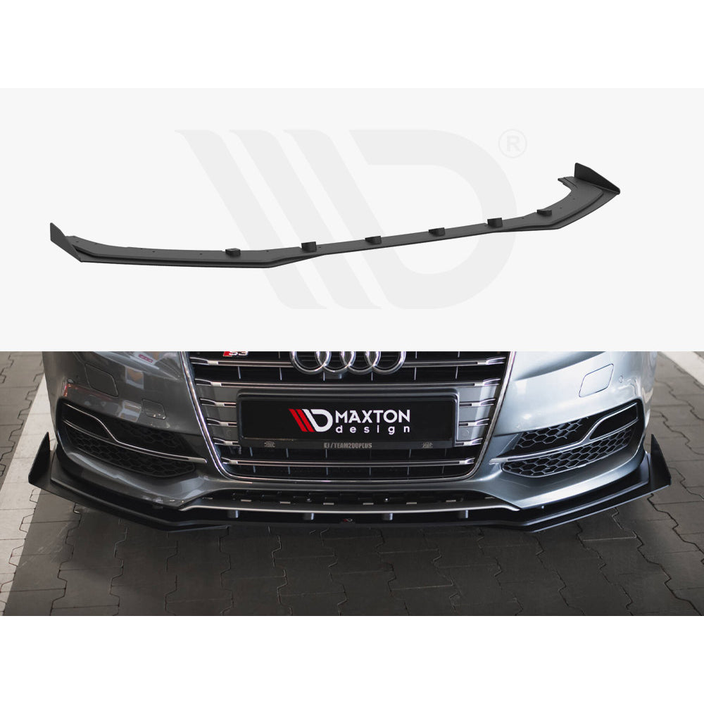 Maxton Design Street Pro Front Splitter + Flaps - Audi S3 8V