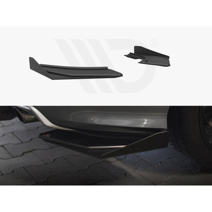 Maxton Design Street Pro Rear Side Splitters + Flaps - Audi S3 8V Saloon