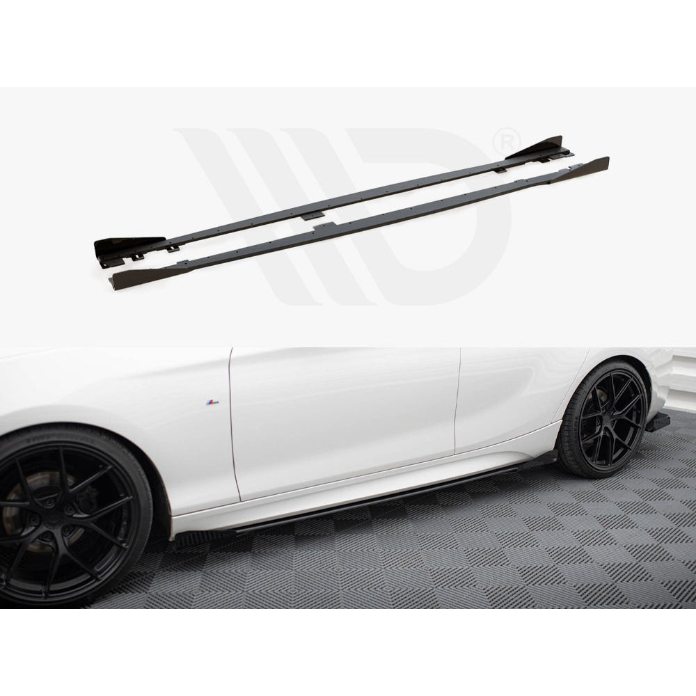 Maxton Design Street Pro Side Skirt Diffusers + Flaps - BMW M135i/M140i F20