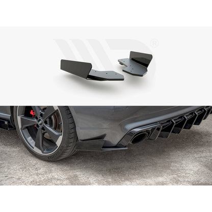 Maxton Design Street Pro Rear Side Splitters + Flaps - Audi RS3 8V Sportback