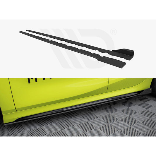 Maxton Design Street Pro Side Skirt Diffusers + Flaps - BMW 128ti/M135i F40