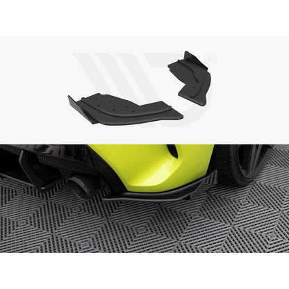 Maxton Design Street Pro Rear Side Splitters V1 + Flaps - BMW 128ti/M135i F40